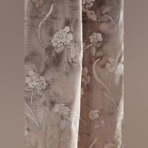 Anthropologie Floral Field Slub Velvet Curtain Panel 96"Lx50"W  $168 ONE PANEL